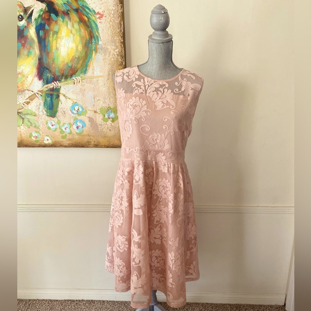 NY&CO FIT AND FLARE SLEEVELESS DRESS PLUS SIZE XXL 🌟EUC🌟